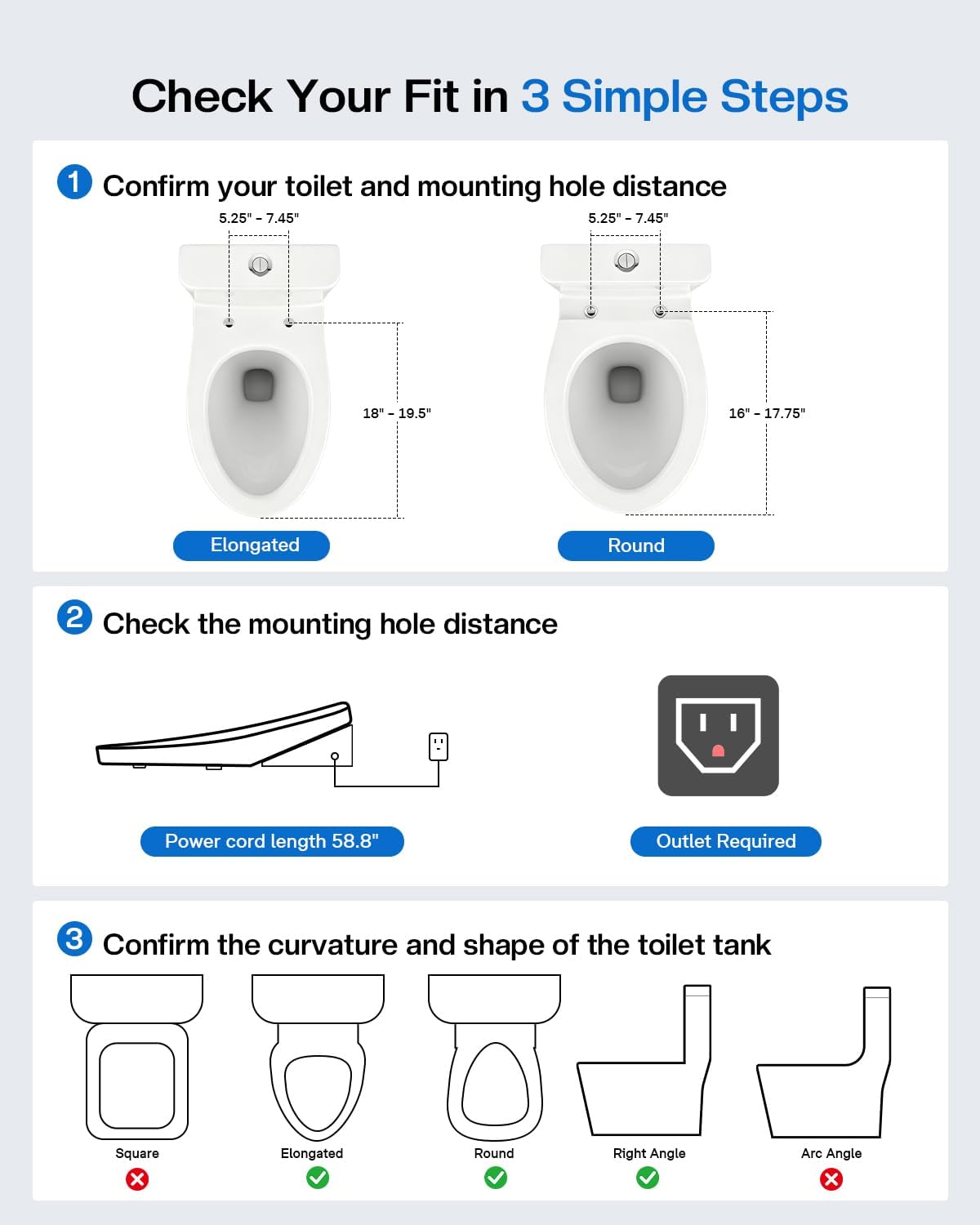 Smart Bidet Toilet Seat Elongated, KEETO Electric Heated Seat with Instant Warm Water, Warm Air Dryer, Front & Rear Wash, Oscillating Nozzle, Wireless Remote, Night Light, Soft Close Lid